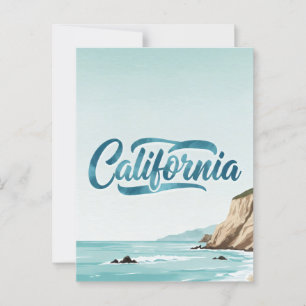 カリフォルニアの夢の葉書 – Vintage Travel Vibe ポストカード