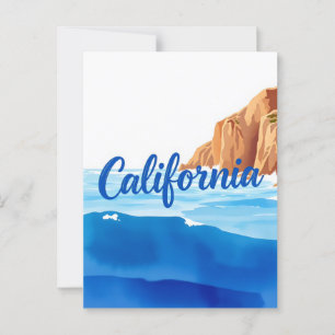 カリフォルニアの夢の葉書 – Vintage Travel Vibe ポストカード