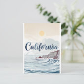 カリフォルニアの夢の葉書 – Vintage Travel Vibe ポストカード (スタンド正面)