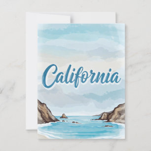 カリフォルニアの夢の葉書 – Vintage Travel Vibe ポストカード