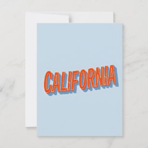 カリフォルニアの夢の葉書 – Vintage Travel Vibe ポストカード