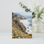 カリフォルニアの夢の葉書 – Vintage Travel Vibe ポストカード (スタンド正面)