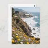 カリフォルニアの夢の葉書 – Vintage Travel Vibe ポストカード (正面/裏面)