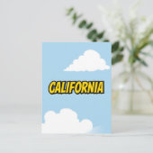 カリフォルニアの夢の葉書 – Vintage Travel Vibe ポストカード (スタンド正面)