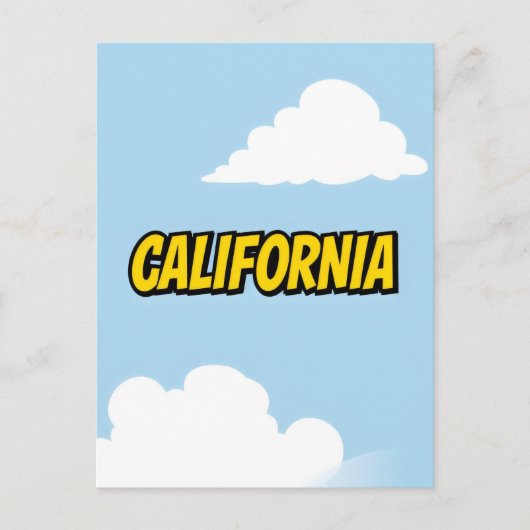 カリフォルニアの夢の葉書 – Vintage Travel Vibe ポストカード (正面)