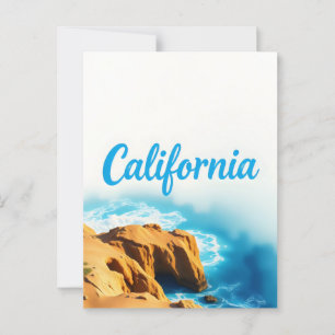カリフォルニアの夢の葉書 – Vintage Travel Vibe ポストカード