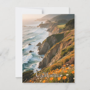 カリフォルニアの夢の葉書 – Vintage Travel Vibe ポストカード
