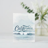 カリフォルニアの夢の葉書 – Vintage Travel Vibe ポストカード (スタンド正面)