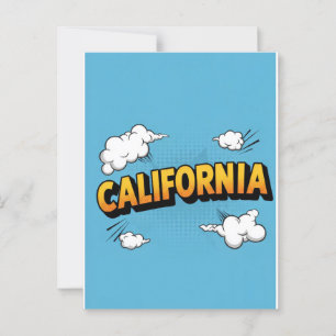 カリフォルニアの夢の葉書 – Vintage Travel Vibe ポストカード