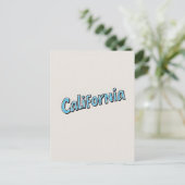カリフォルニアの夢の葉書 – Vintage Travel Vibe ポストカード (スタンド正面)