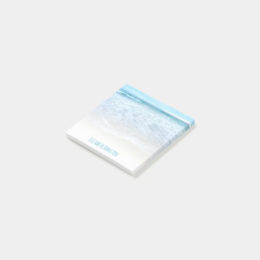 カリフォルニアの夢を見る海ビーチ波の写真カスタム ポストイット (アングル)