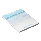 カリフォルニアの夢海ビーチウェーブカスタム ノートパッド (アングル)