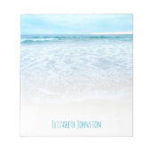 カリフォルニアの夢海ビーチウェーブカスタム ノートパッド (正面)