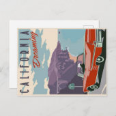 カリフォルニアの夢見るようなポストカード ポストカード (正面/裏面)