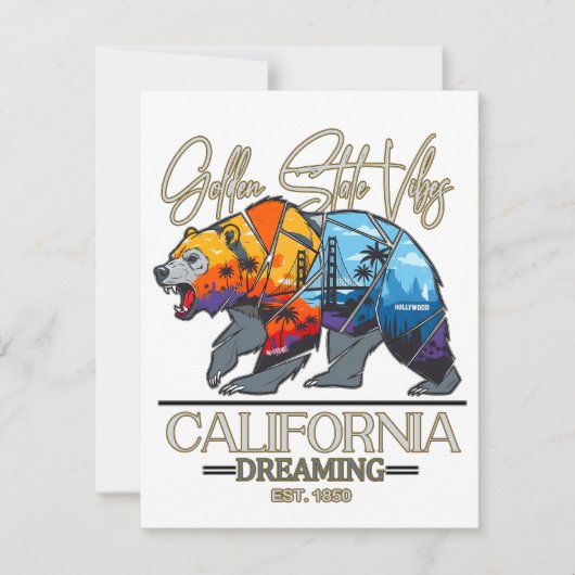カリフォルニアの夢 ノートカード (正面)