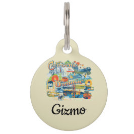 カリフォルニアの夢 ペット　ネームタグ