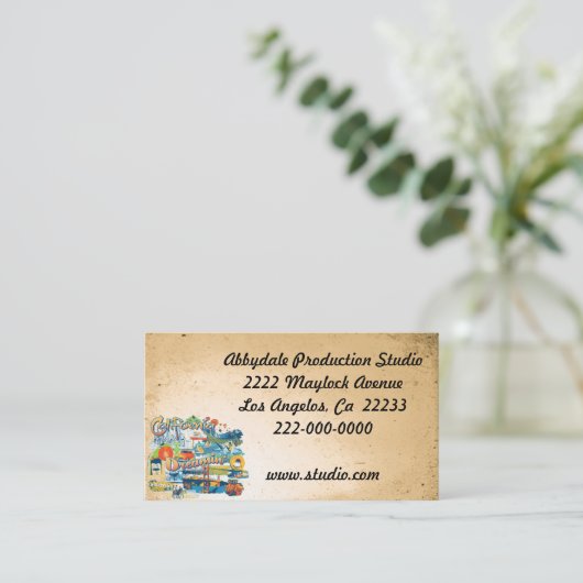 カリフォルニアの夢 名刺 (スタンド正面)