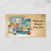 カリフォルニアの夢 名刺 (裏面)