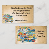 カリフォルニアの夢 名刺 (正面/裏面)