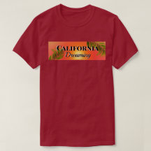 カリフォルニアの夢 |赤 |ユニセックス Tシャツ