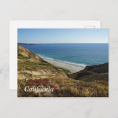カリフォルニアの太平洋海 ポストカード (正面/裏面)