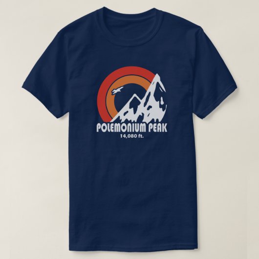カリフォルニアの太陽と鷲 ポレモニウムピーク Tシャツ (デザイン正面)