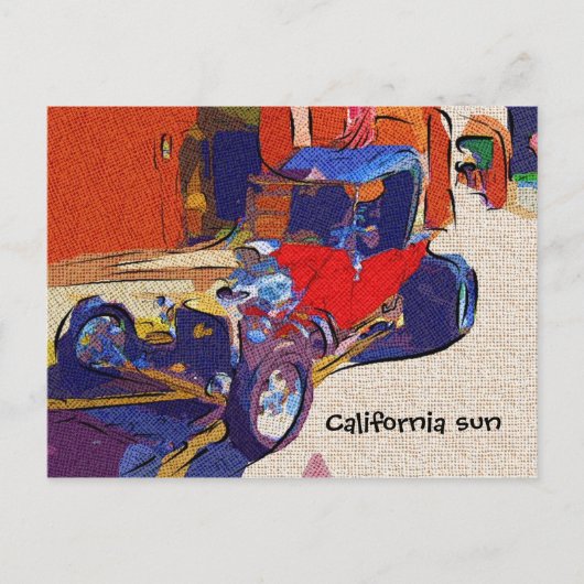 カリフォルニアの太陽 ポストカード (正面)