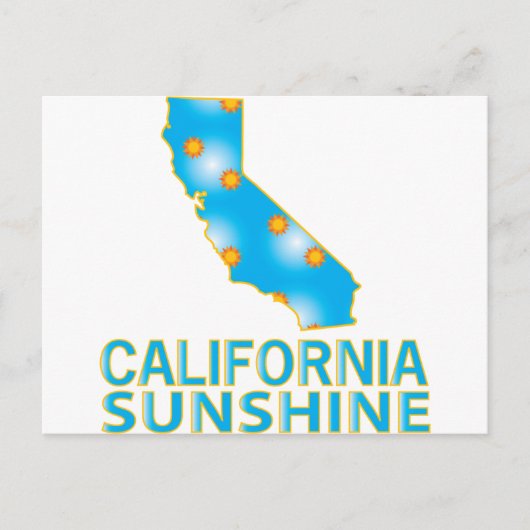 カリフォルニアの太陽 ポストカード (正面)
