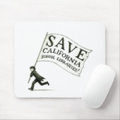 カリフォルニアの学校図書館の商品を救って下さい マウスパッド (マウス)