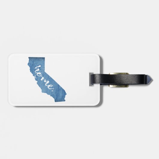 カリフォルニアの家 ウッドグレイン ラゲッジタグ (裏面横)