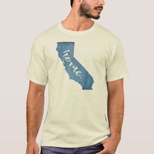 カリフォルニアの家 ウッドグレイン Tシャツ (正面)