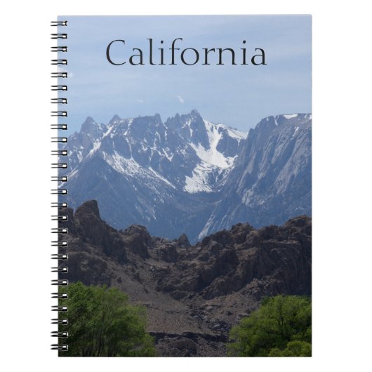 カリフォルニアの山 ノートブック (正面)