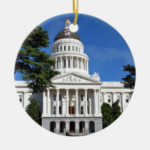 カリフォルニアの州の国会議事堂の建物-サクラメント セラミックオーナメント
