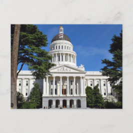 カリフォルニアの州の国会議事堂の建物-サクラメント ポストカード
