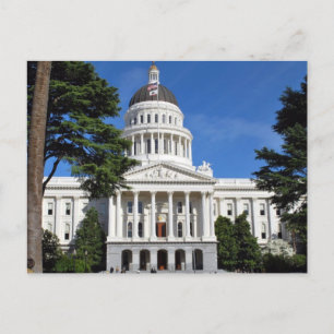 カリフォルニアの州の国会議事堂の建物-サクラメント ポストカード