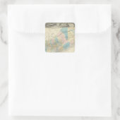 カリフォルニアの州の地図 スクエアシール (バッグ)