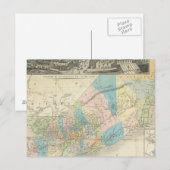 カリフォルニアの州の地図 ポストカード (正面/裏面)