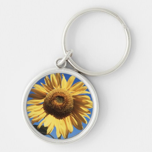 カリフォルニアの巨大なひまわり (Helianthus) 3 キーホルダー (正面)