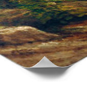 カリフォルニアの巨大なレッドウッドの木々A. Bierstadt ポスター (角)