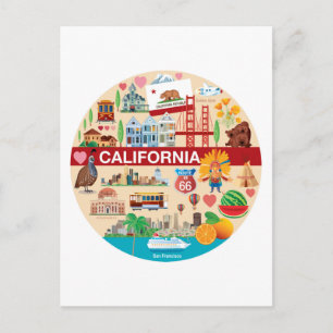 カリフォルニアの旅 ポストカード