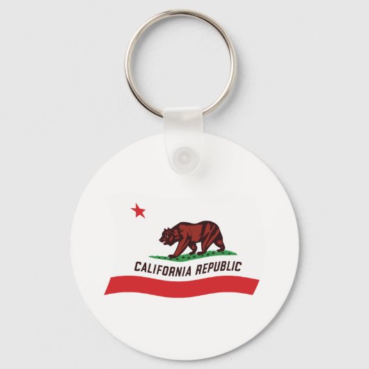 カリフォルニアの旗のキーチェーン キーホルダー (正面)