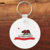 カリフォルニアの旗のキーチェーン キーホルダー (正面)