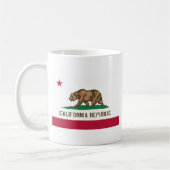カリフォルニアの旗 コーヒーマグカップ (左)