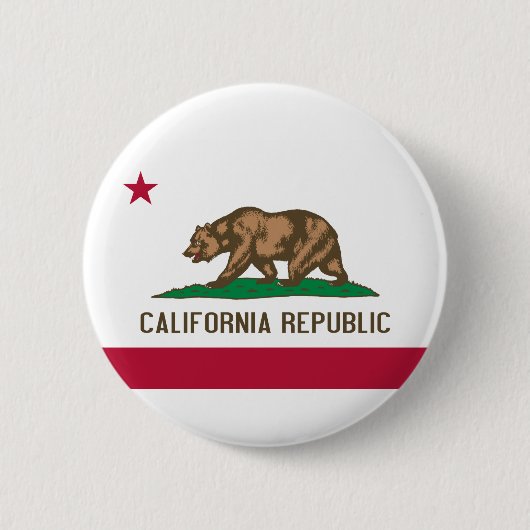カリフォルニアの旗 缶バッジ (正面)