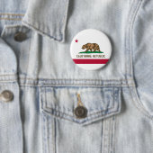 カリフォルニアの旗 缶バッジ (インサイチュ)