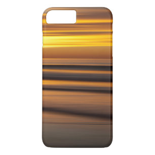 カリフォルニアの日の入り時の抽象的な海景色 iPhone 8 PLUS/7 PLUSケース