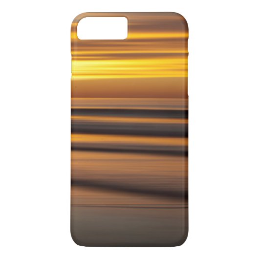 カリフォルニアの日の入り時の抽象的な海景色 Case-Mate iPhoneケース (裏面)