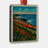 カリフォルニアの日光によって限られる列車 メタルオーナメント (右)