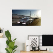 カリフォルニアの日産GT-R射撃、 発砲炎「カジ」 ポスター (ホームオフィス)