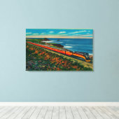 カリフォルニアの昼光特急 キャンバスプリント (インサイチュ (ウッドフロア))